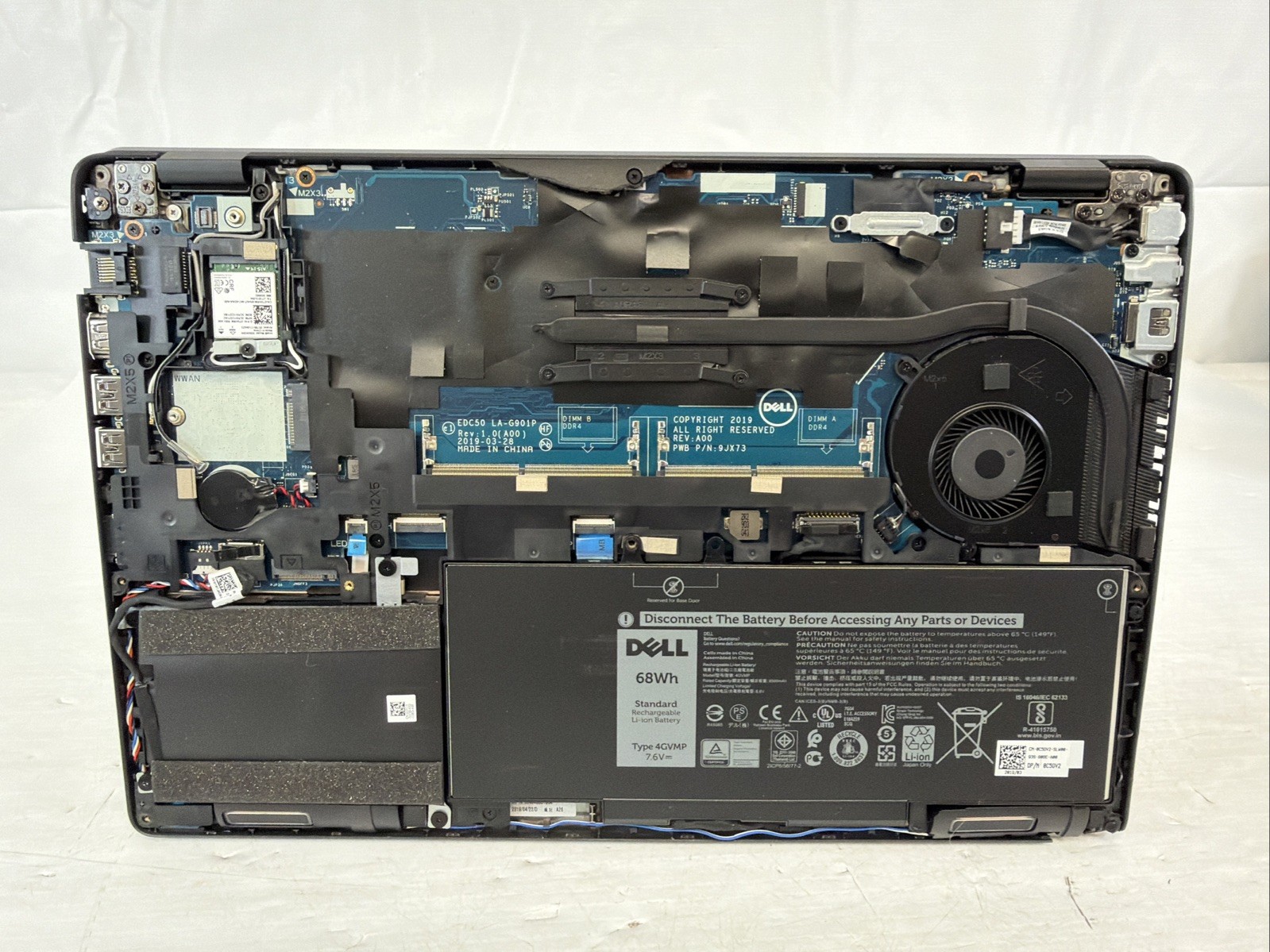 Dell Latitude 5500 Intel Core i5 8365U 1.6GHz NO RAM NO SSD – READ – PARTS