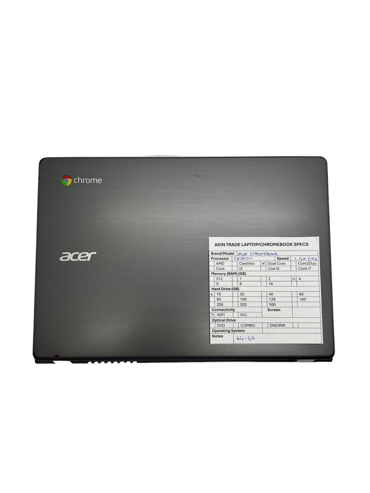 Acer C740-C4PE 11.6″ Chromebook – Intel 3205U – 4GB RAM