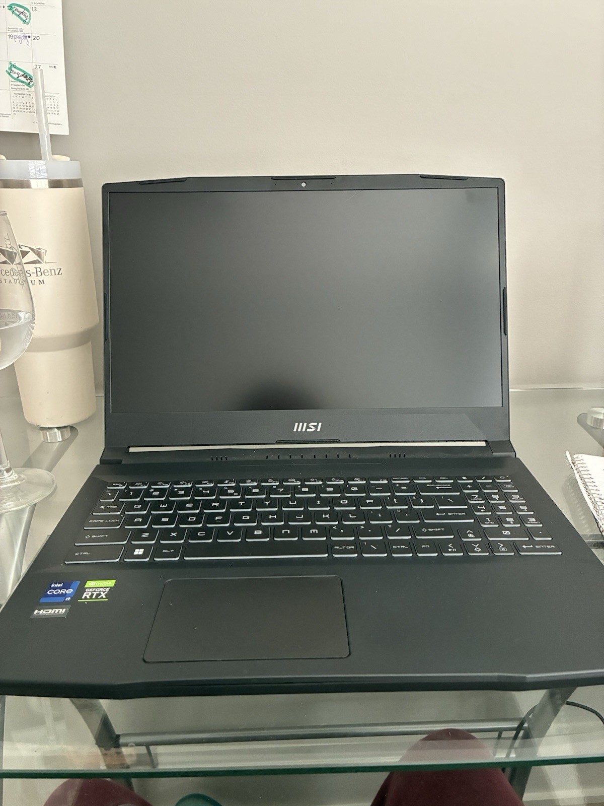 MSI Katana GF66 Gaming Laptop Intel Core i7 NVIDIA RTX Black Backlit Keyboard