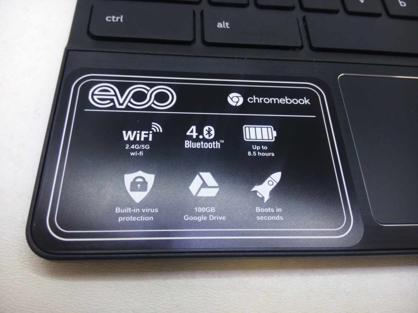EVOO 11.6 Chromebook EV-CH-116-1 Black Palmrest Keyboard Touchpad & Speakers 144