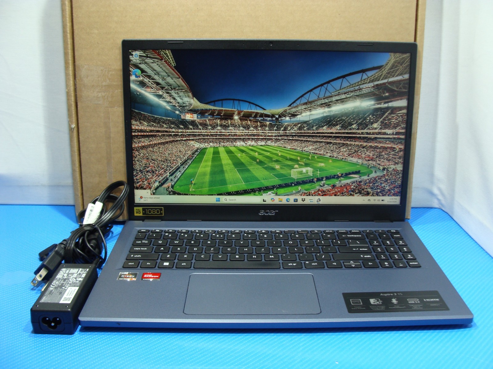 Acer Aspire A315-24PT 15.6″FHD TOUCH AMD Ryzen 5 7520U 2.8Gh 8GB 512GB W11H +PA