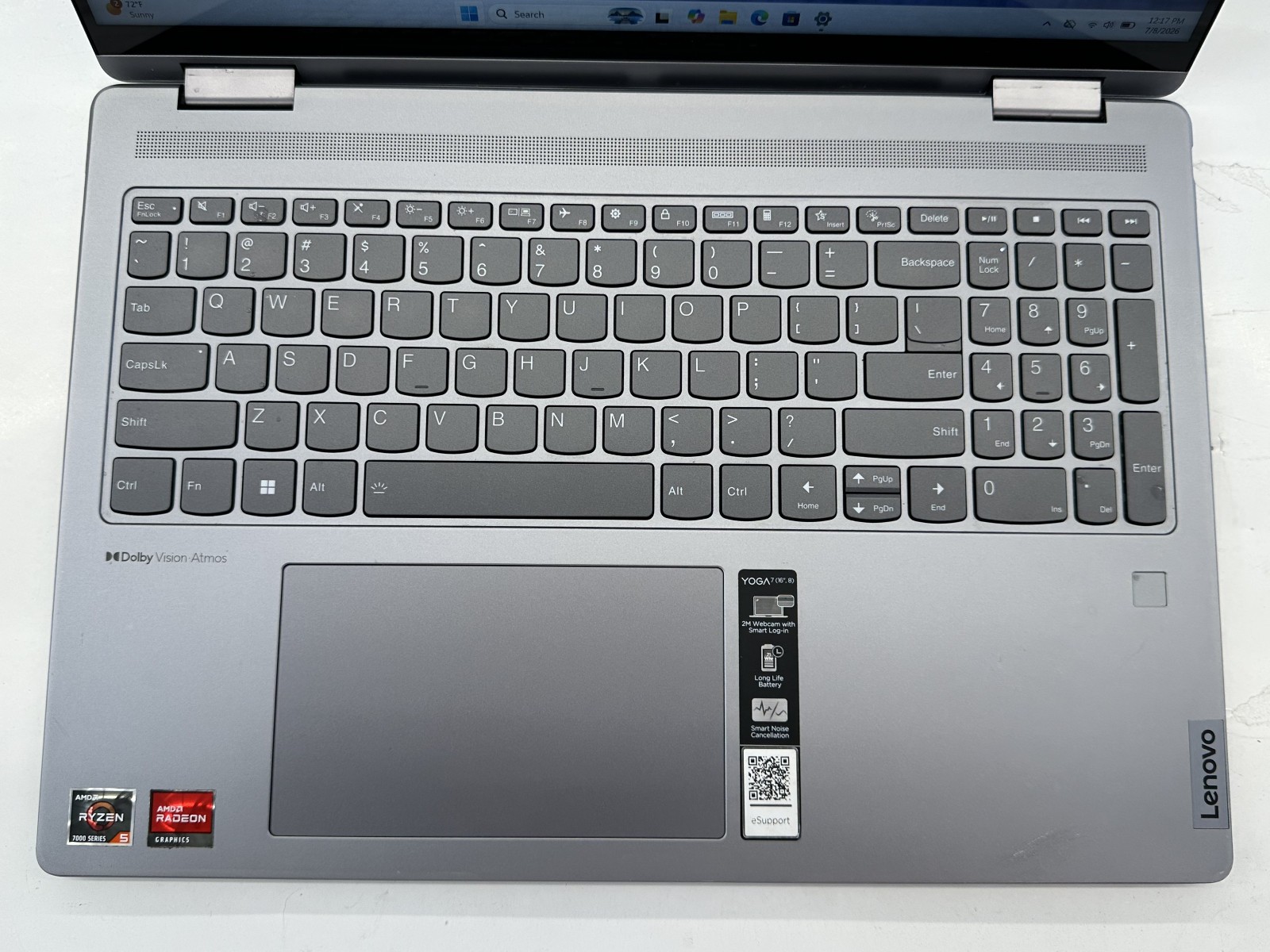 Lenovo 83BS Yoga 7 2-in-1 16″ Touchscreen AMD Ryzen 5 7535U 2.9GHz 8GB 512GB SSD
