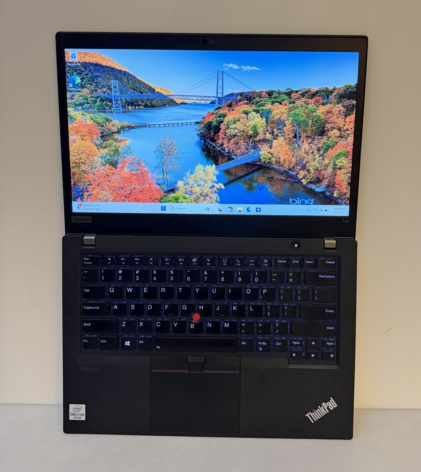 Lenovo ThinkPad T14 Gen 1 Touch i7-10610U @ 1.80GHz, 16GB RAM, 512GB SSD, Win 11