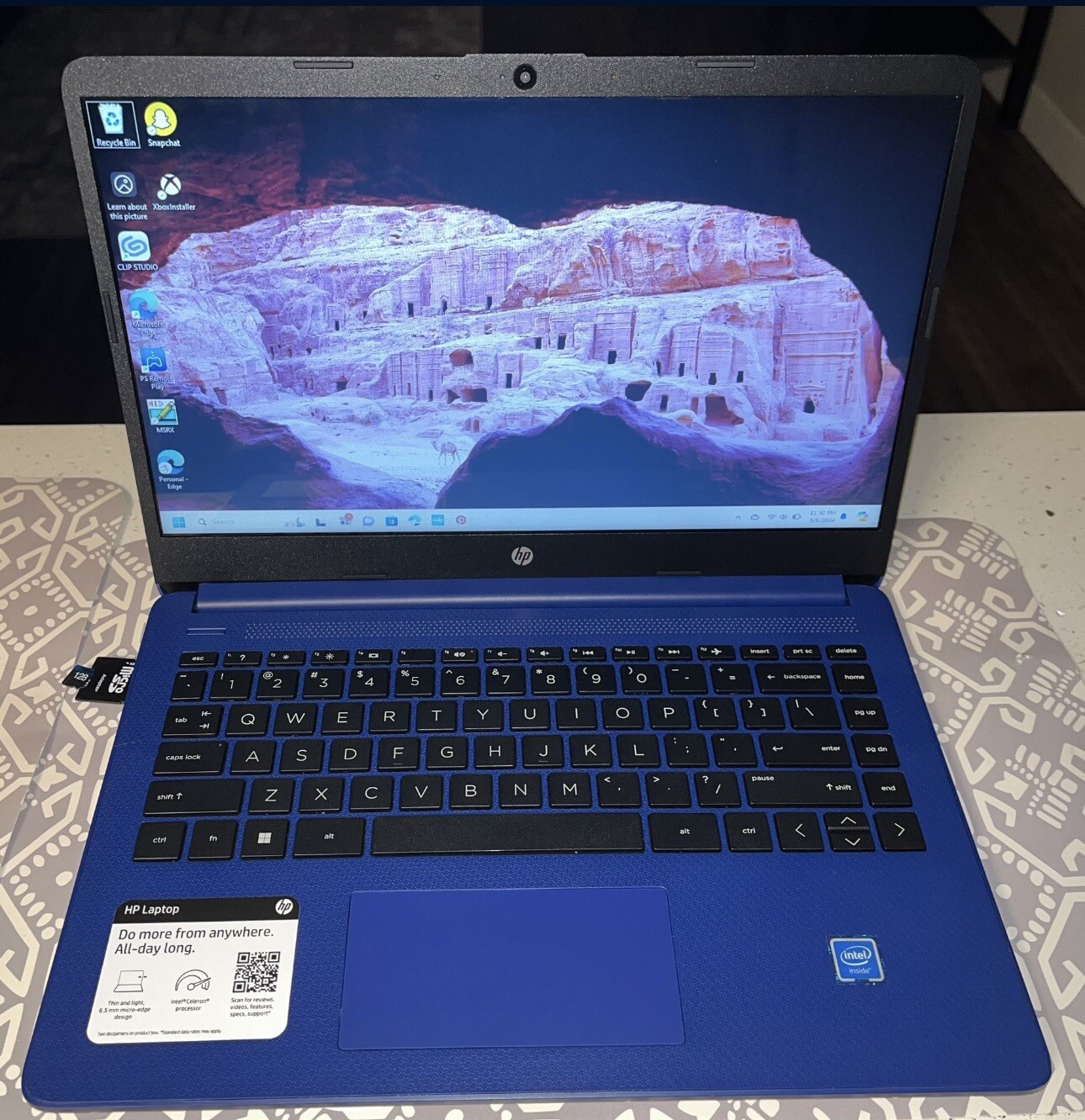HP 2023 Newest 14″ Ultral Light Laptop Intel Quad-Core N4120, 4GB RAM, 320GB