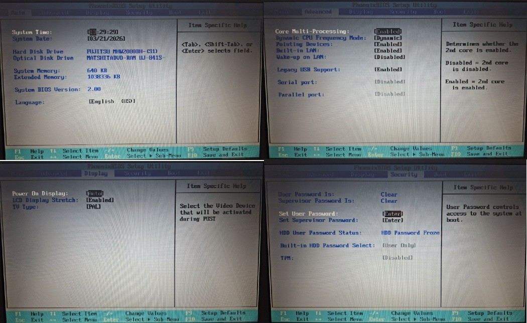 Toshiba Equium A100 Laptop Notebook 15.4″ 1GB 80GB HDD Windows XP *Two Laptops*