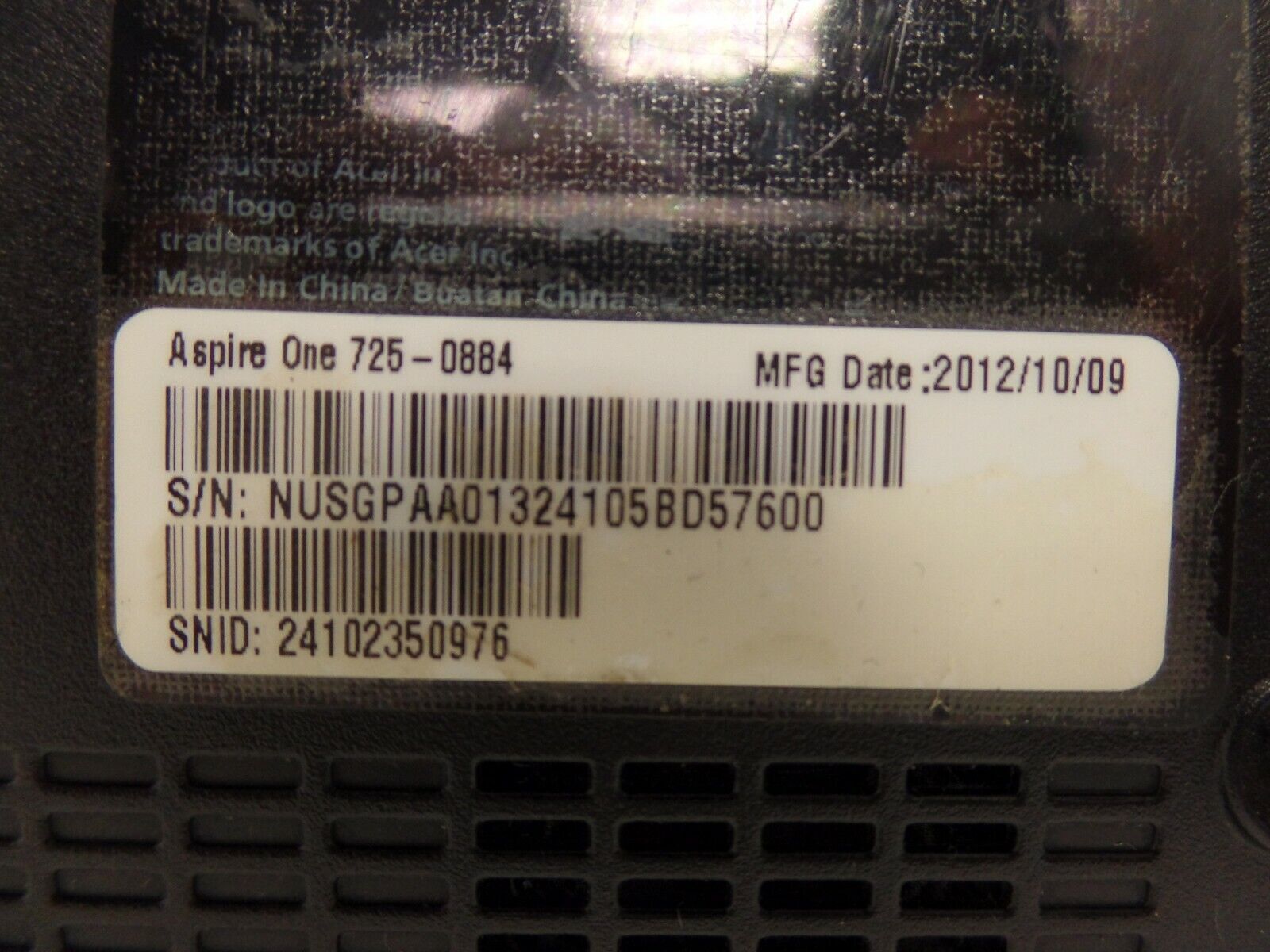 Lot of 2 Acer Aspire V5/ Acer one 11.6″ Laptops **AS IS PARTS NOT WORKING READ**