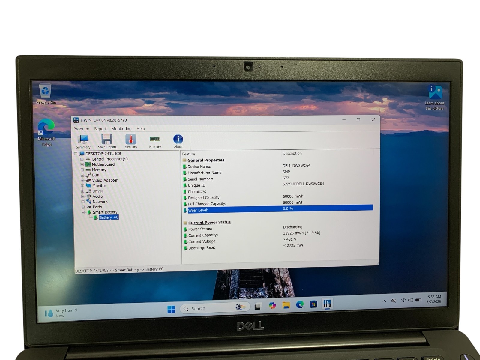 Dell Latitude 7490 Core i5-8250u 1.60GHz 256GB SSD 16GB RAM Win11 Pro Laptop