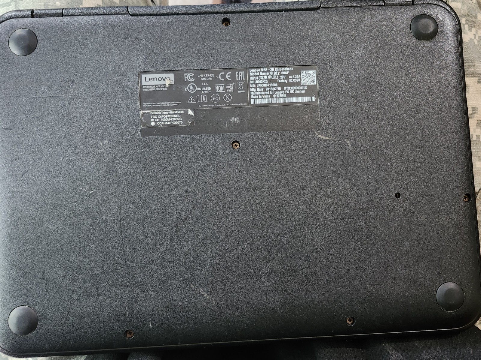 Lenovo N22 11.6″ Chromebook 4GB/16GB Tested – No Charger