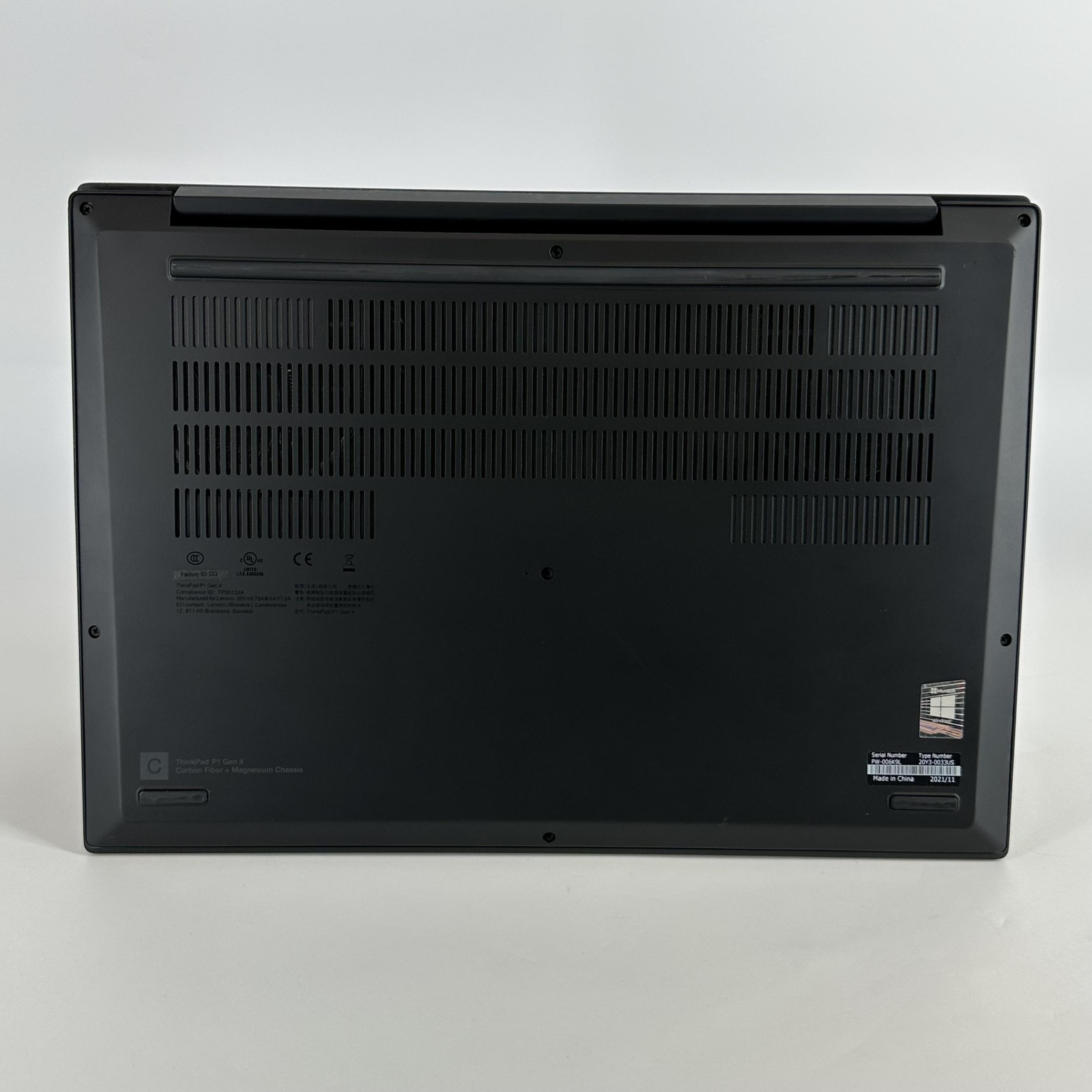 Lenovo ThinkPad P1 Gen 4 16 UHD+ TOUCH i7-11800H 2.30GHz 32GB 1TB SSD RTX A2000