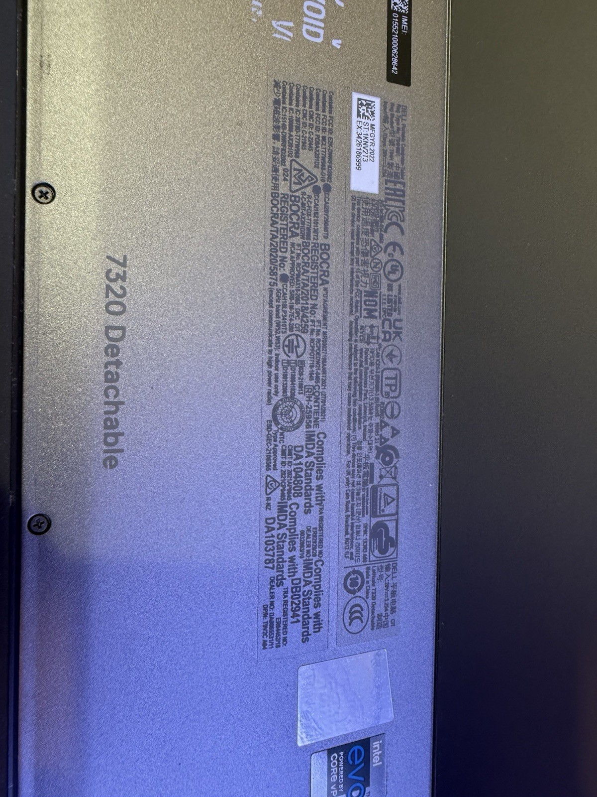 Dell Latitude 7320 Detachable Touchscreen i7-1180G7 16GB RAM 256 SSD Window 11p