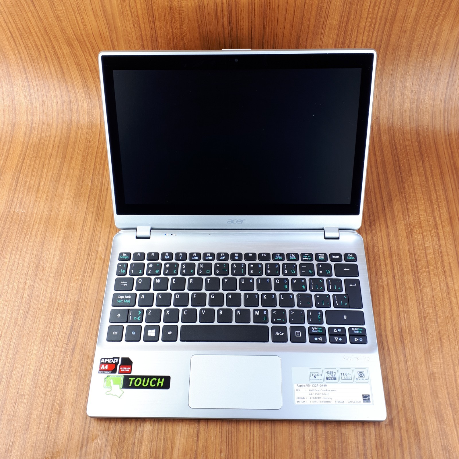 Acer Aspire V5-122P-0449 MS2377 11.6″ Touch Laptop AMD A4-1250 10GB 240GB W10H