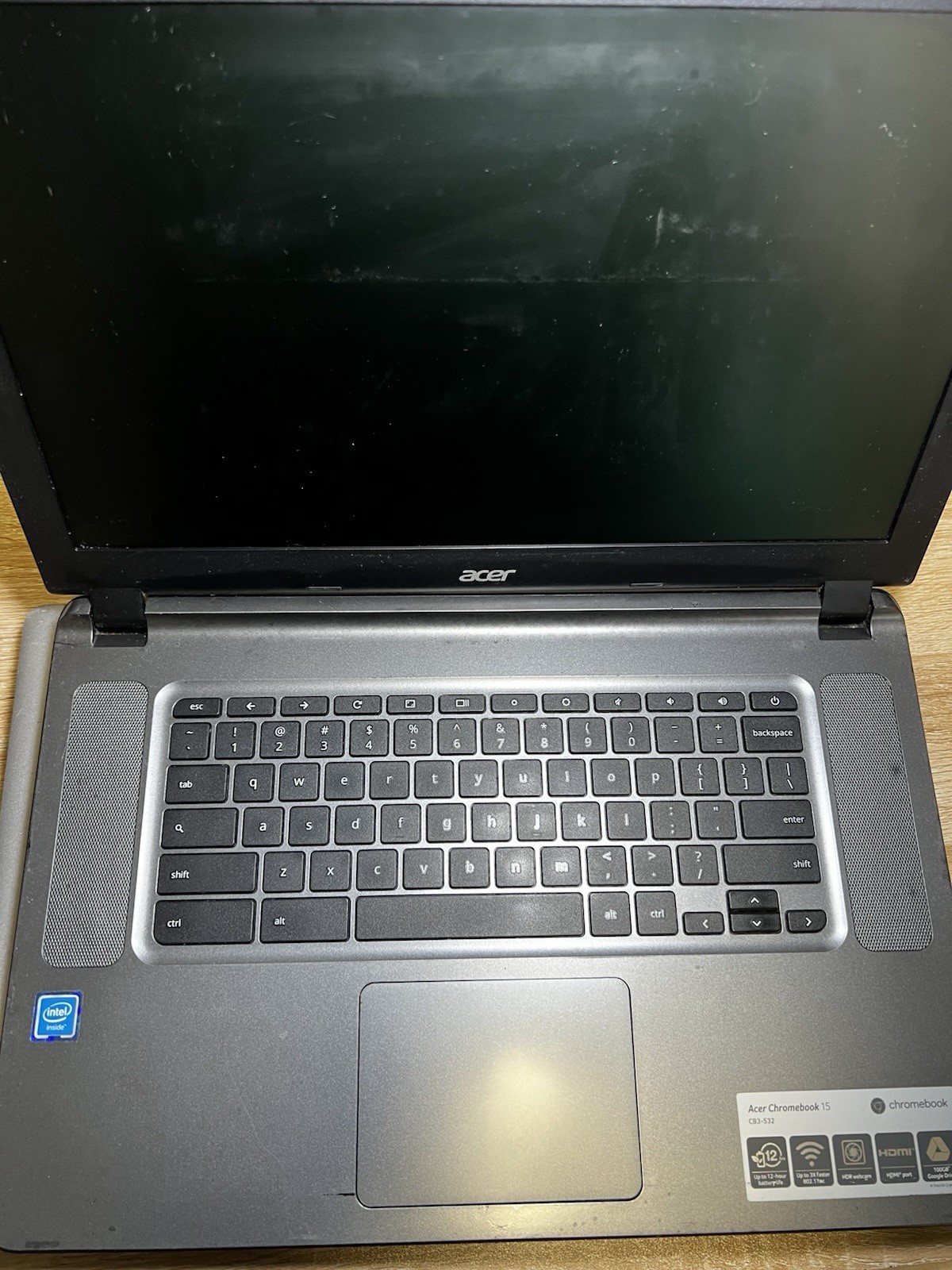 2 Acer Chromebooks Laptops ( Silver Works ) (Black Unaware If It Works (READ)