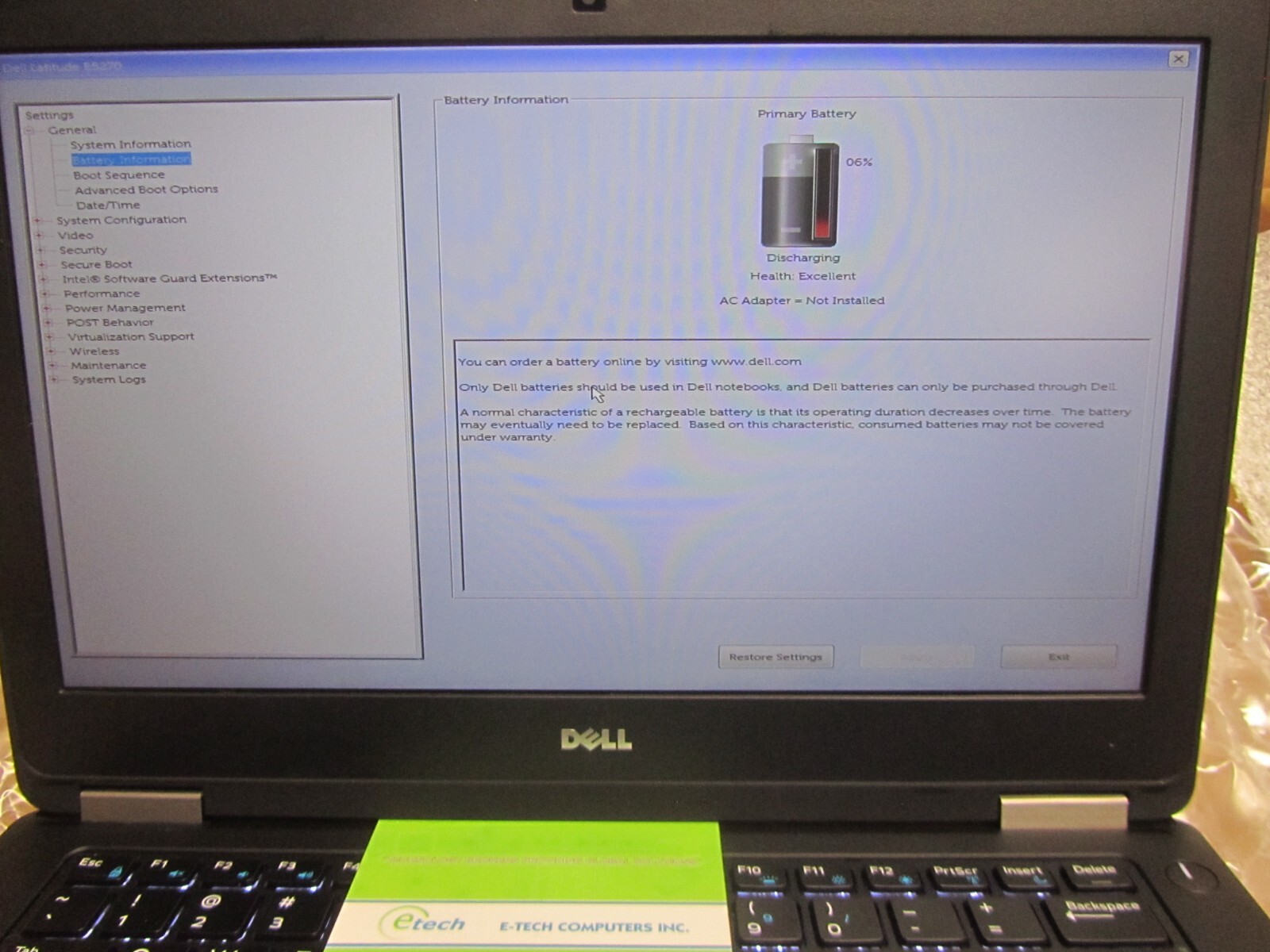 Dell Latitude E5270 i7-6600U 2.6GHz 8GB RAM 256GB SSD 12.5″ FHD 4G/LTE Good Batt