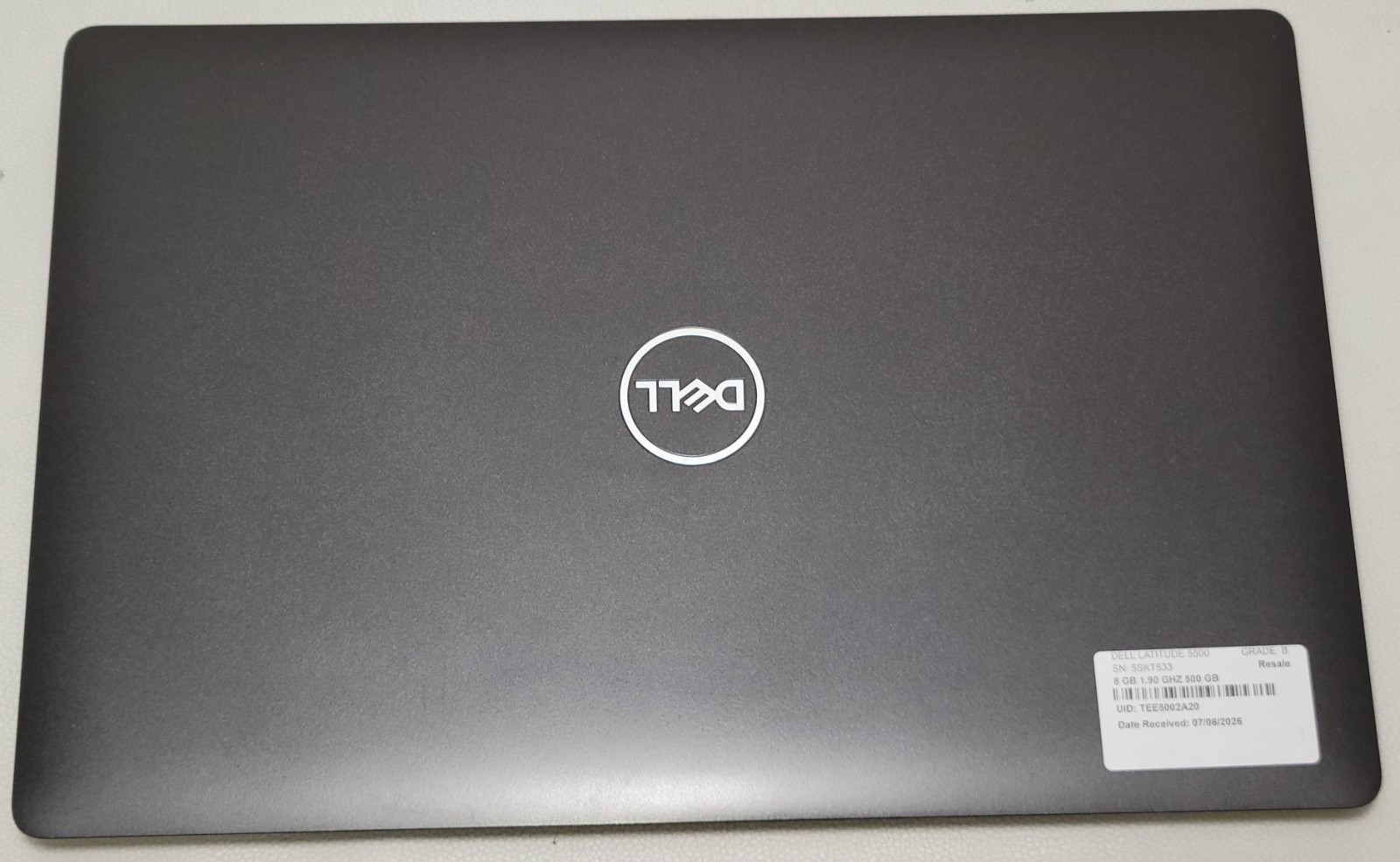 Dell Latitude 5500 i7-8665U 8GB NO ADAPTER (UID TEE5002A20)