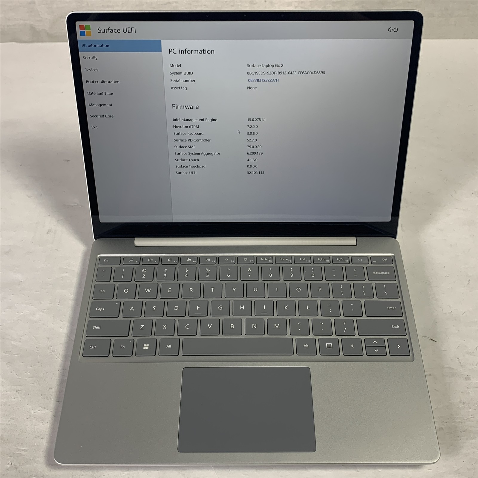 Microsoft Surface Laptop Go 2 12.4″ i5-1135G7 2.4GHz 16GB 256GB NVMe SSD – Win11