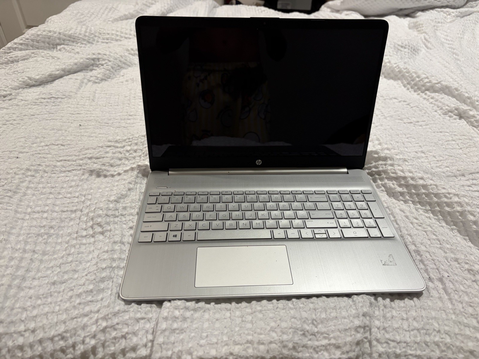 HP Silver Notebook Laptop Portable Computer Sleek Design Lightweight Device
