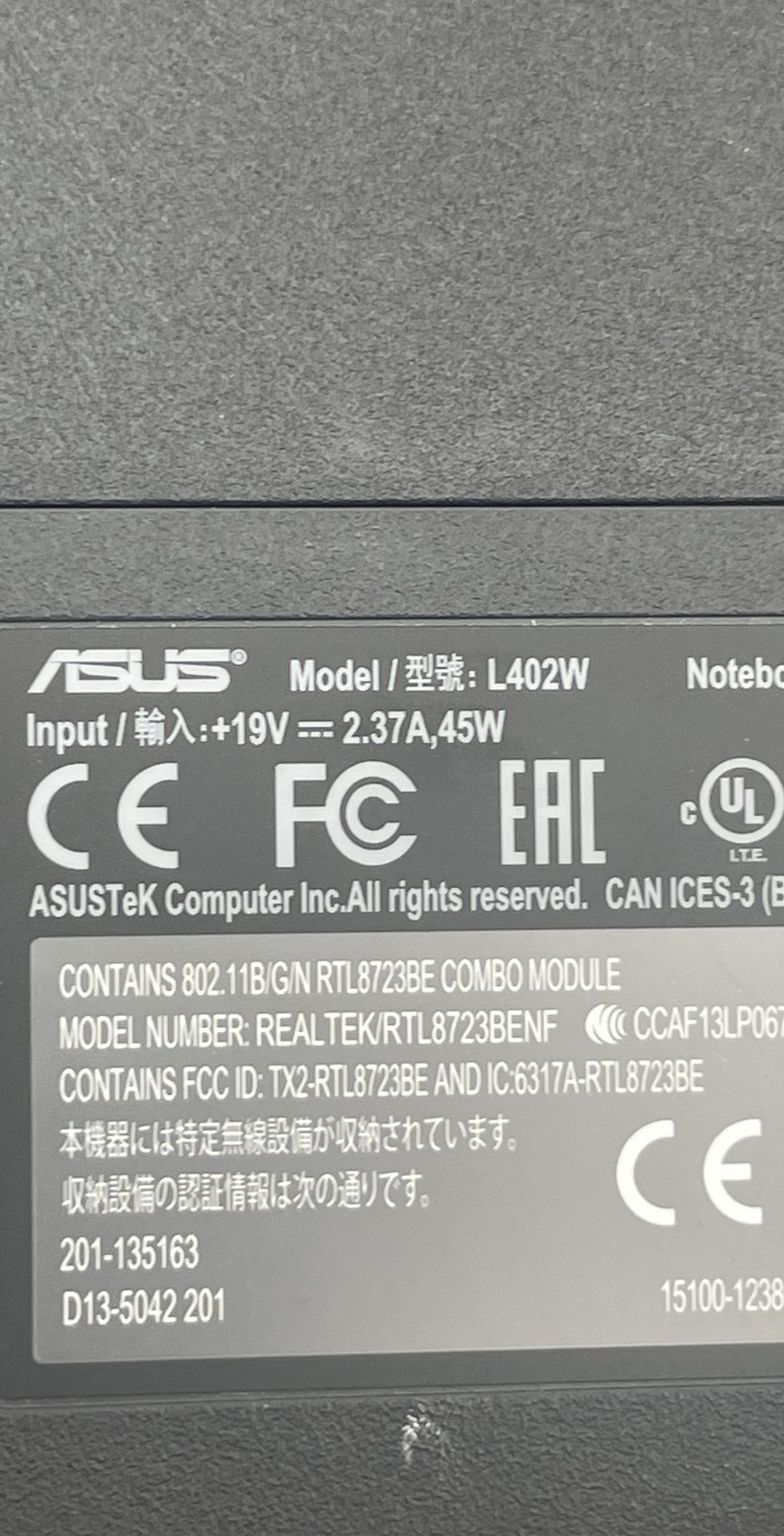 Asus L402W 14-inch & T100TA-C1-GR Laptop Bundle Intel & AMD Processor No HDD