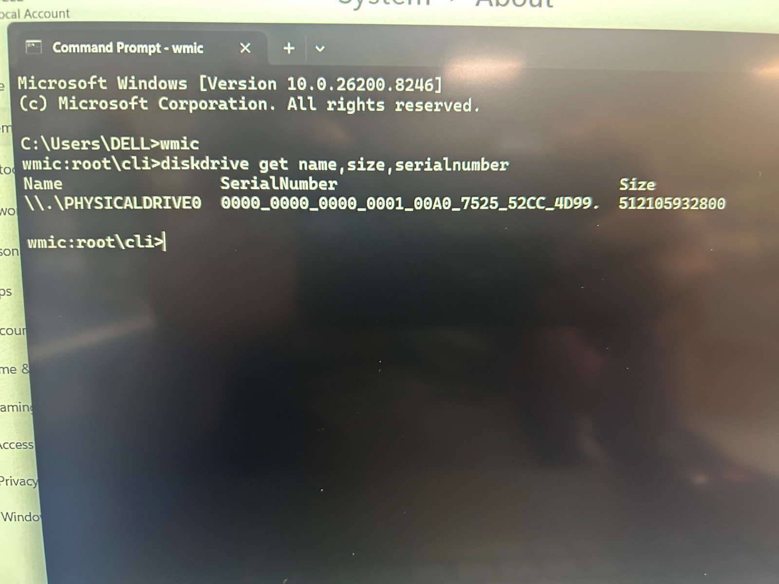 DELL 15 DC15255 G8MK9, AMD Ryzen 7 7730U, 2.00 GHz, 16 GB RAM, 512 GB NVMe SSD