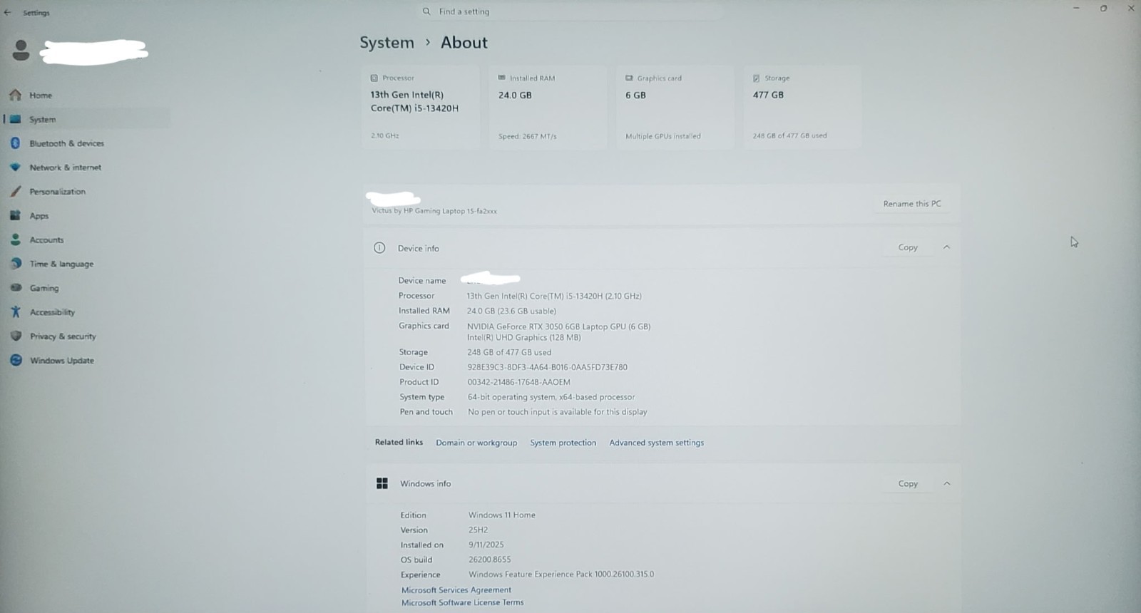 HP Victus 15, 15.6″ 144Hz Gaming Laptop – RTX 3050 6GB VRAM i5-13420H 24GB RAM