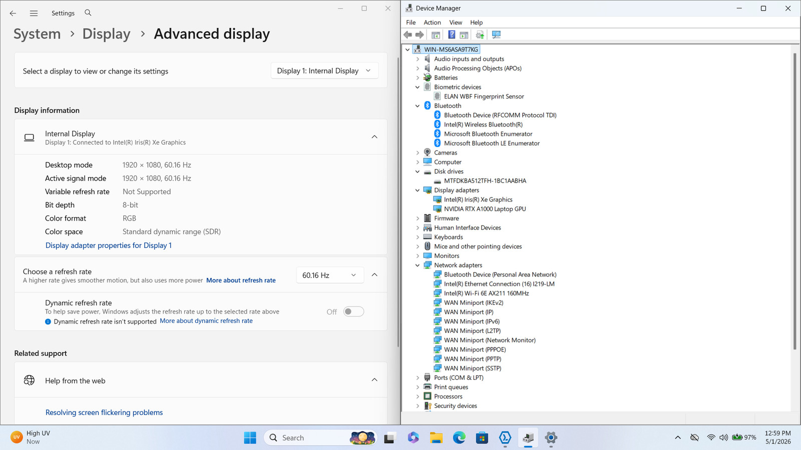 HP ZBook Power G9 15″ FHD I7-12800H 512GB 32GB W11P RTX A1000 Backlit FP Reader