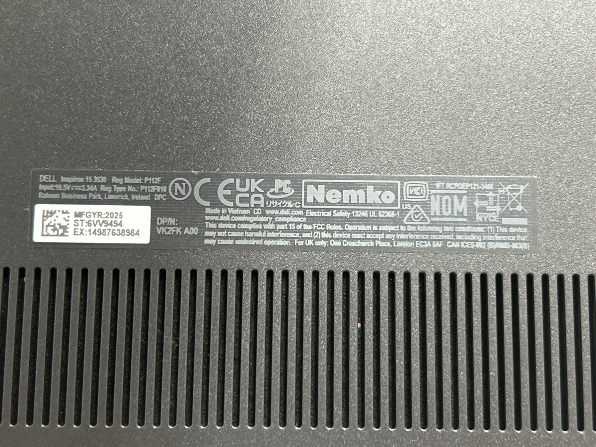 Dell Inspiron 15 3530 i5 32GB RAM 1TB SSD Win 11 Pro (PO1024513)