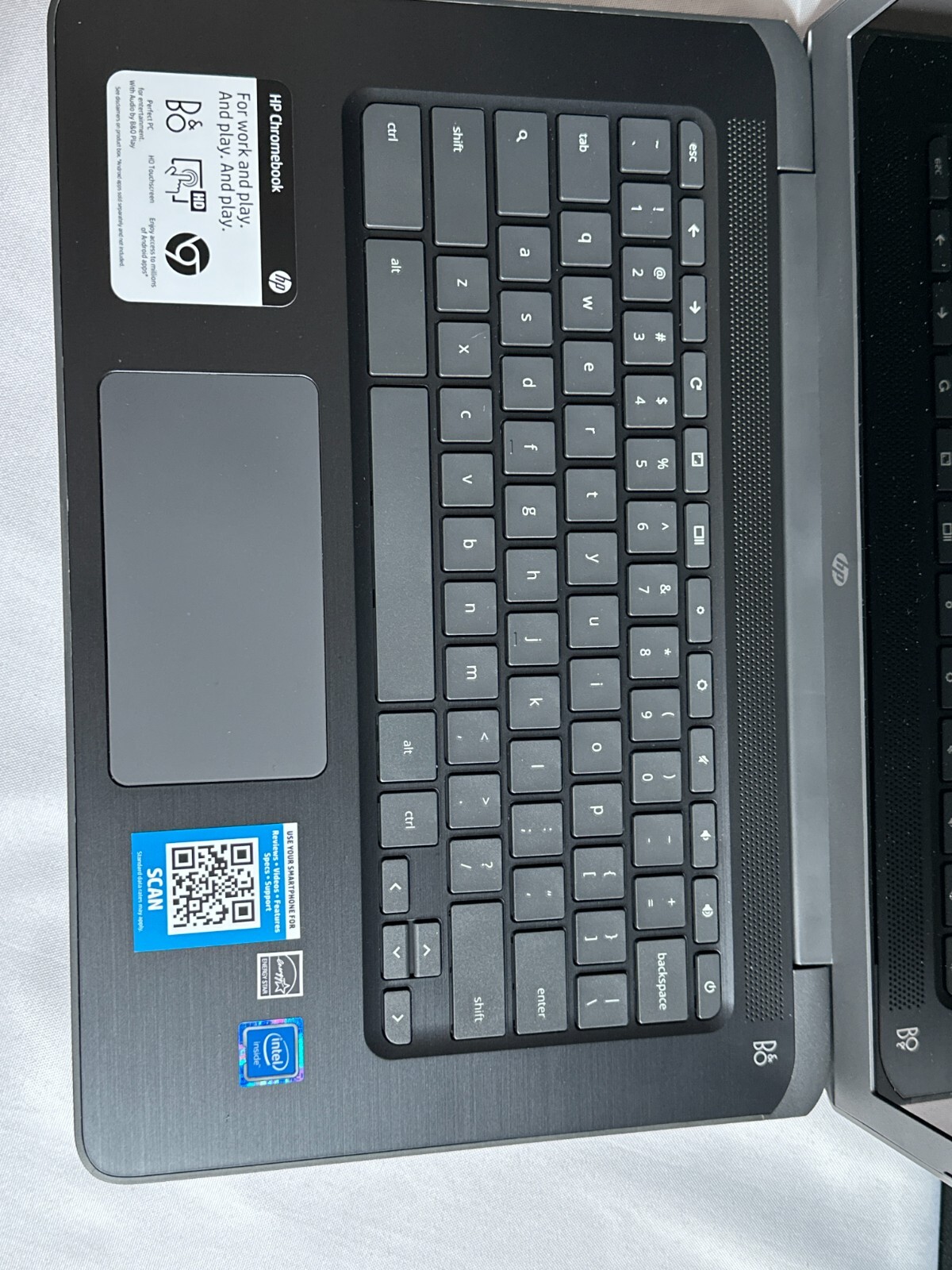 HP Chromebook 14-ca061dx Gray 32GB Storage 4GB RAM Intel N3350 Laptop Parts Only