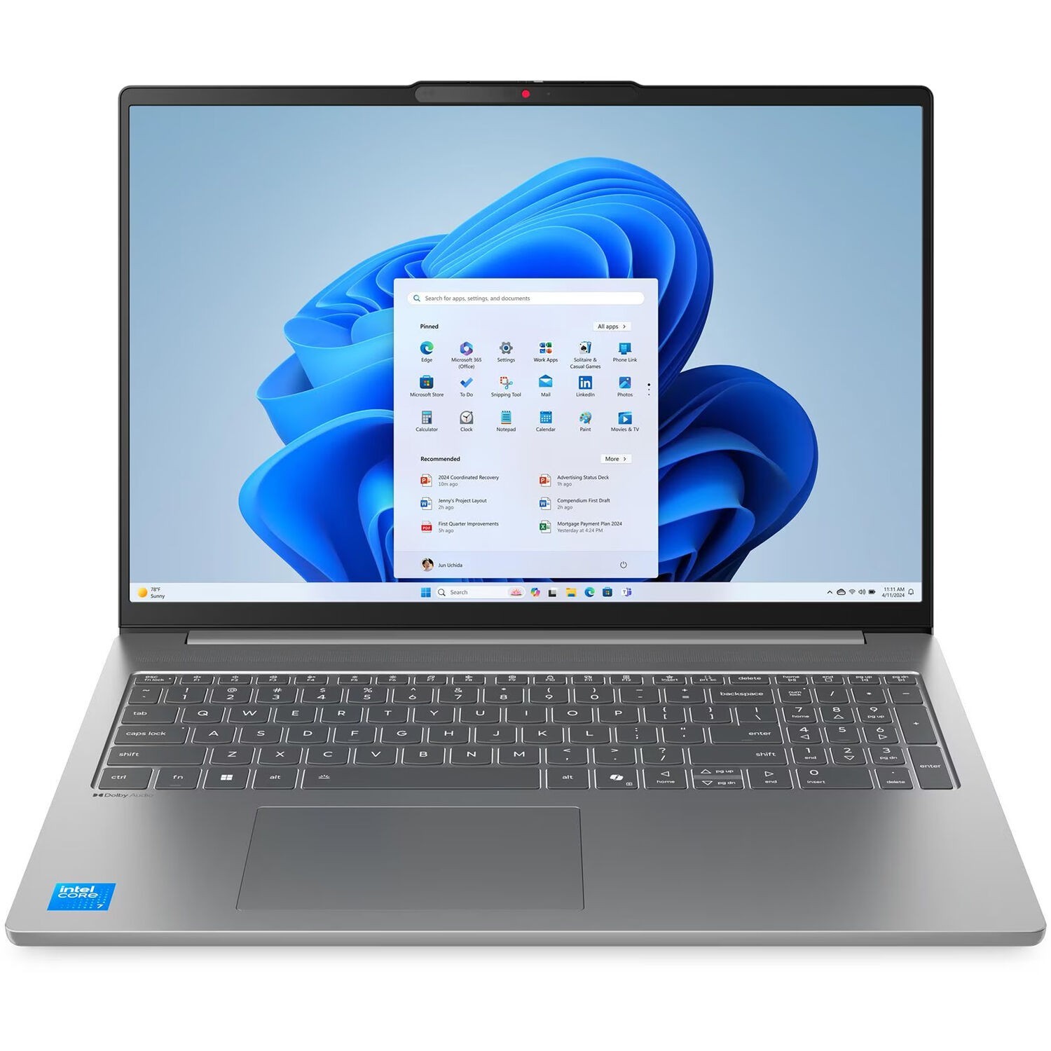 Lenovo IdeaPad Slim 5i Laptop 16″ Touch Core 7 240u 16GB 512GB W11H 0127 2YEAR
