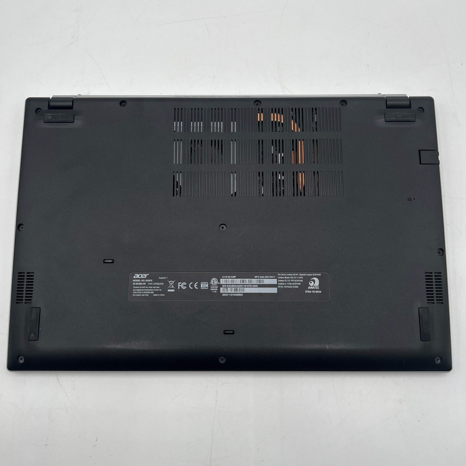Acer Aspire 1 N20C5 15-inch Laptop 4GB RAM 128GB SSD Silver – Broken Screen