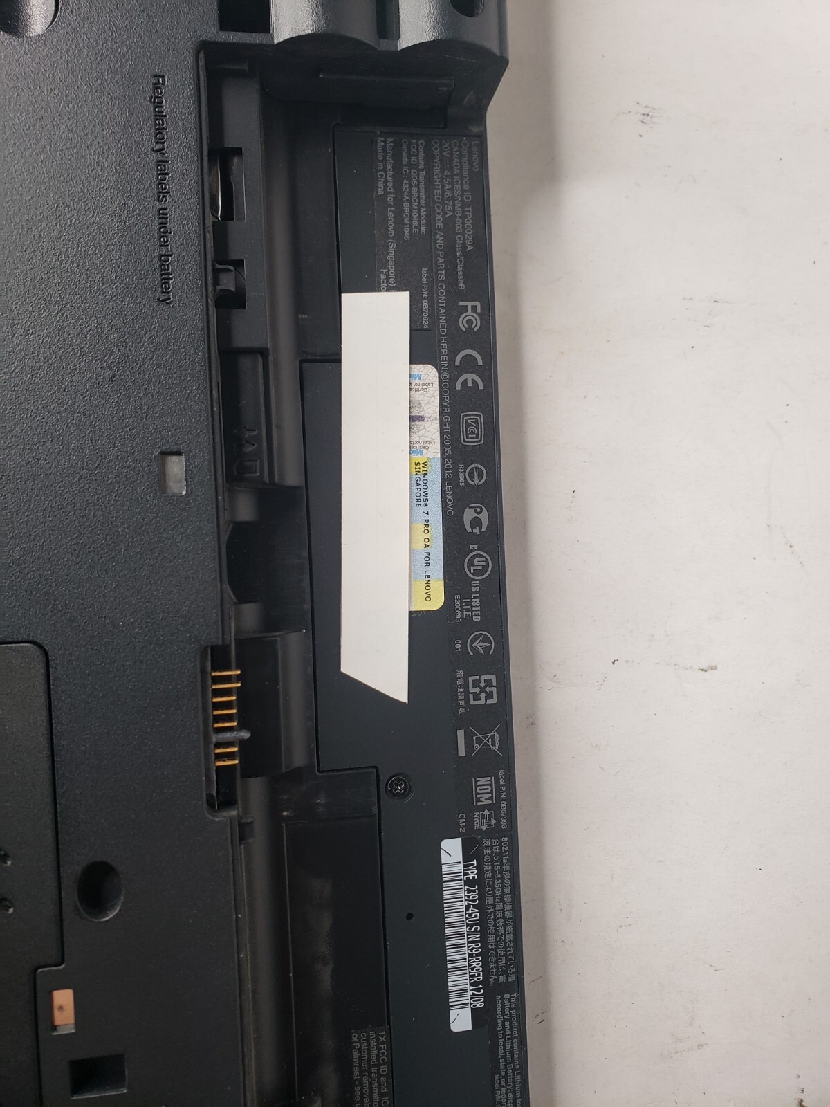 Lenovo ThinkPad T530 INTEL CORE i5-3320M @ 2.60 GHz 4GB 500GB HDD Win 10 Pro
