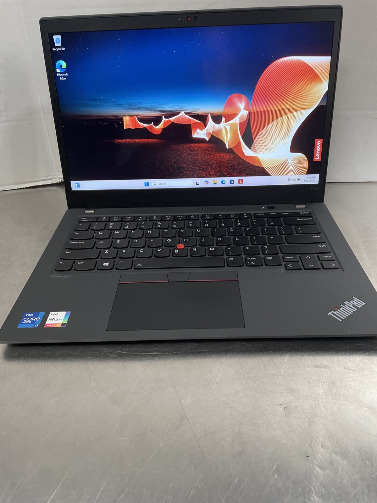 Lenovo ThinkPad T14s Gen 2 14″ Touch i7-1185G7 3.0GHz 32GB RAM 512GB SSD