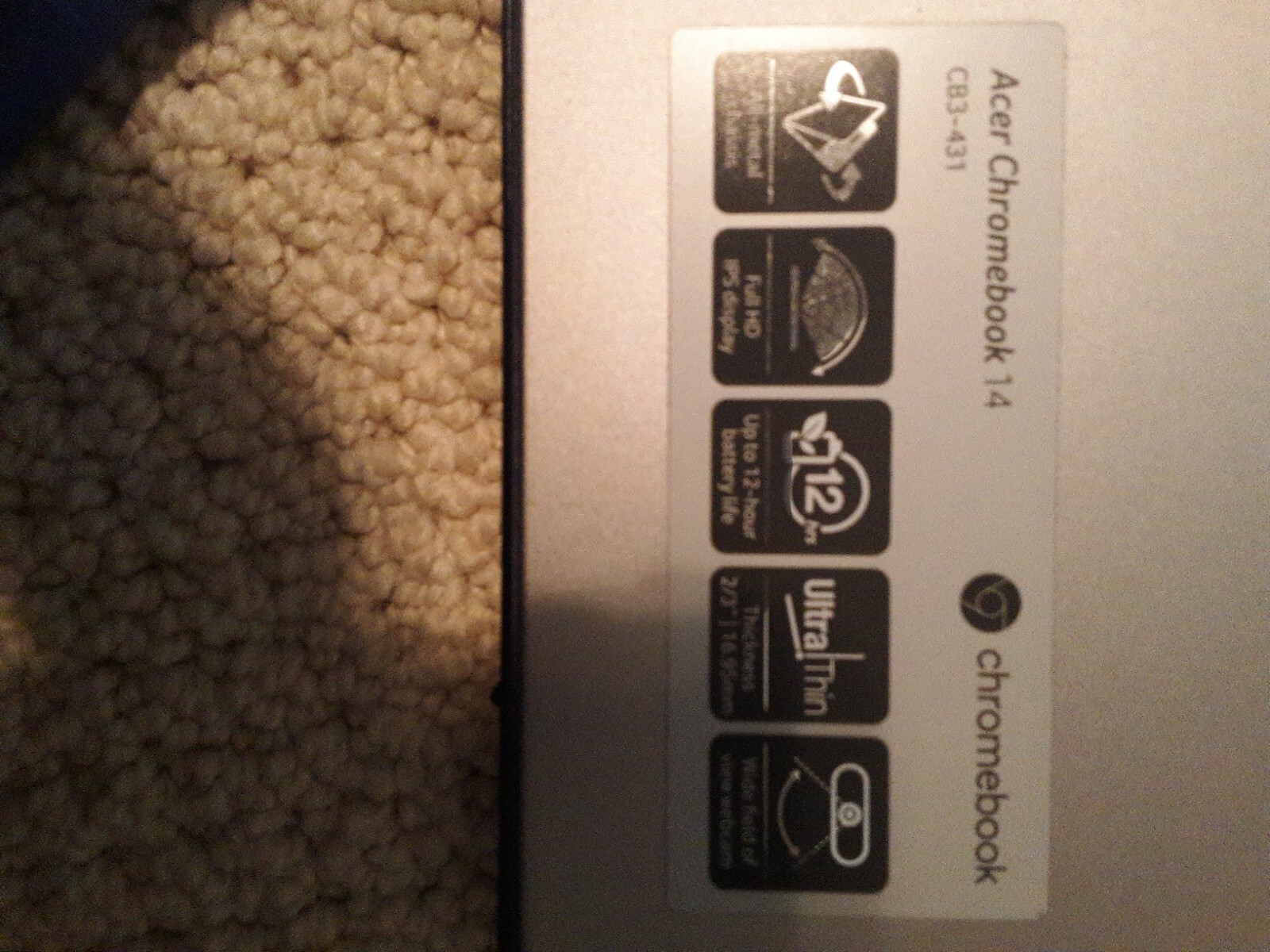 Acer Chromebook 14 CB3-431-C5FM 14 in Blue Case Included
