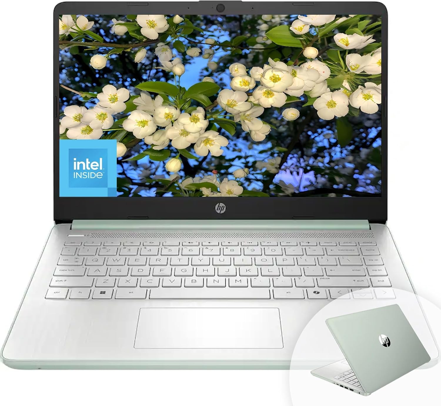 HP 14″ Student Laptop computer Intel N150 Win11Pro Up To 16GB RAM 128GB Silver