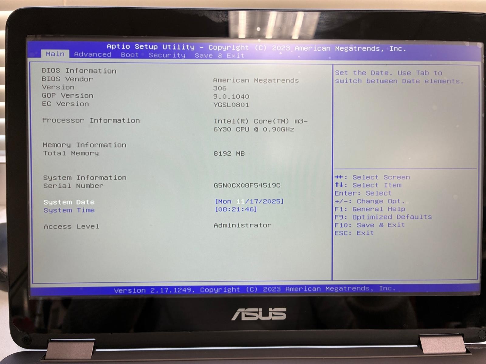 ASUS UX360CA Flip NOTEBOOK INTEL CORE M3 8GB RAM 512GB SSD Windows 11 Pro