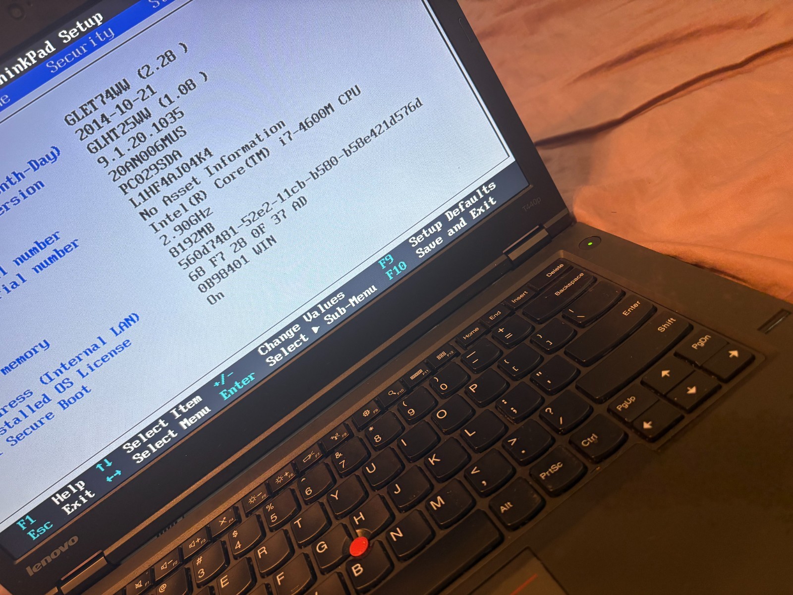 Lenovo ThinkPad T440P Intel Core i7 4600M 2.9GHz 14″ 8gb MEM 256 SSD Win11