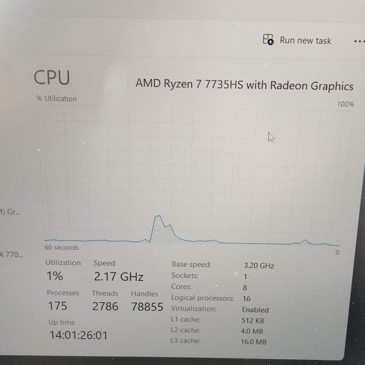 Asus TUF A16 Ryzen 7 7735HS 3.2GHz 16GB RAM 512GB SSD AMD Radeon RX 7700S