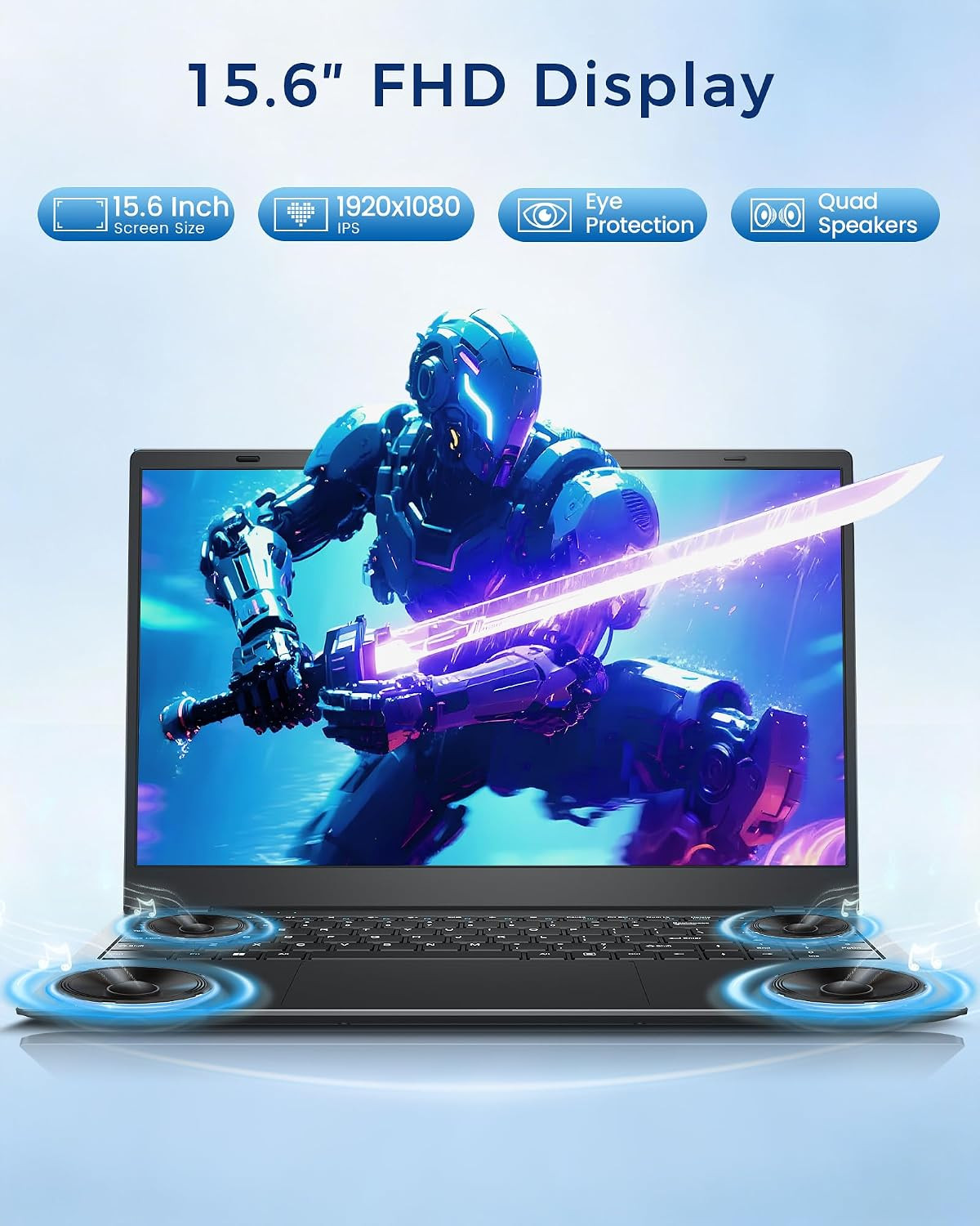 14 Inch Laptop Computer – 8GB RAM 128GB SSD Laptops with Pentium Gold 6500Y (Up