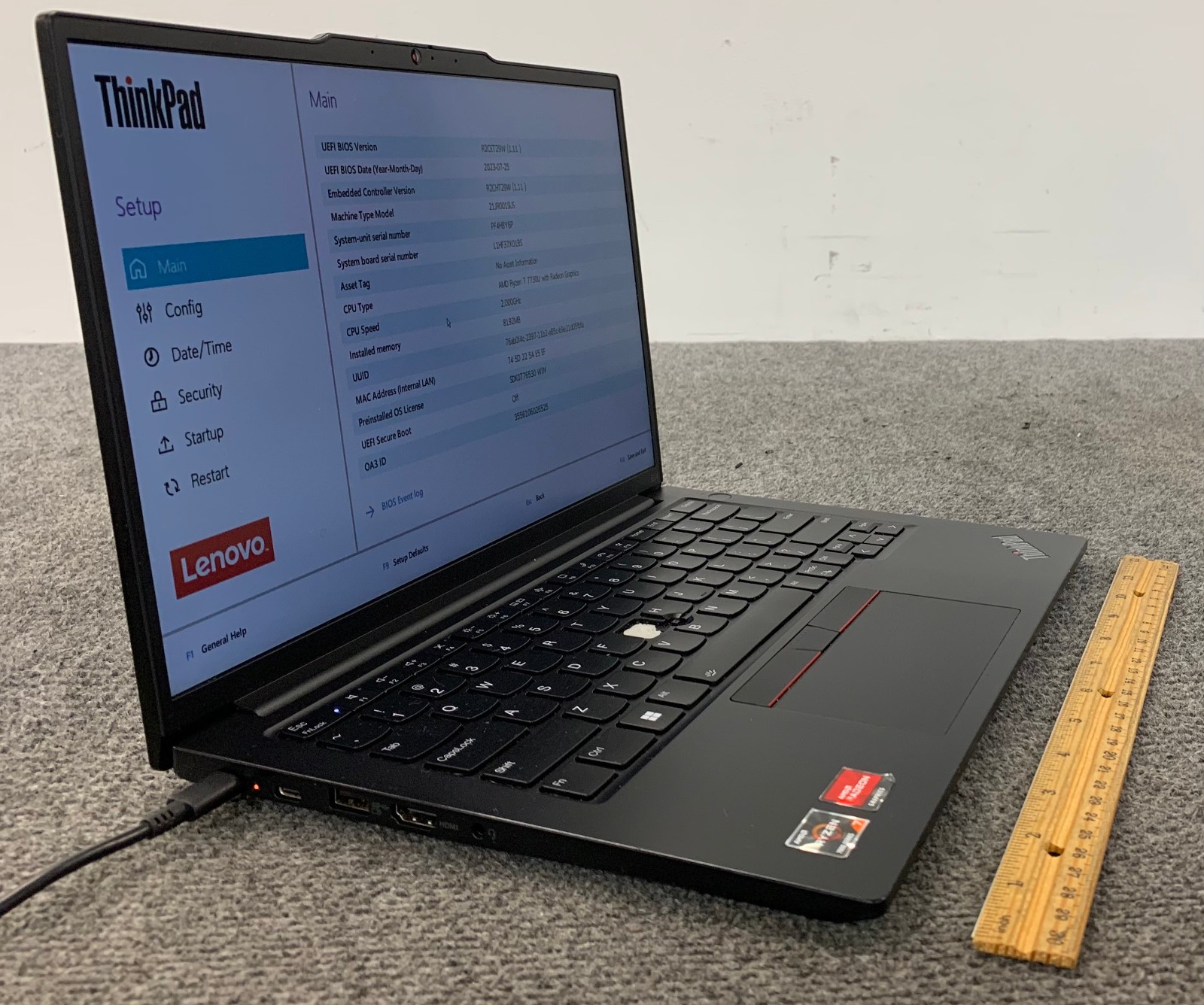 Lenovo ThinkPad E14 Gen 5 14″ AMD Ryzen 7 7730U 8GB, No Storage, Remote Managed