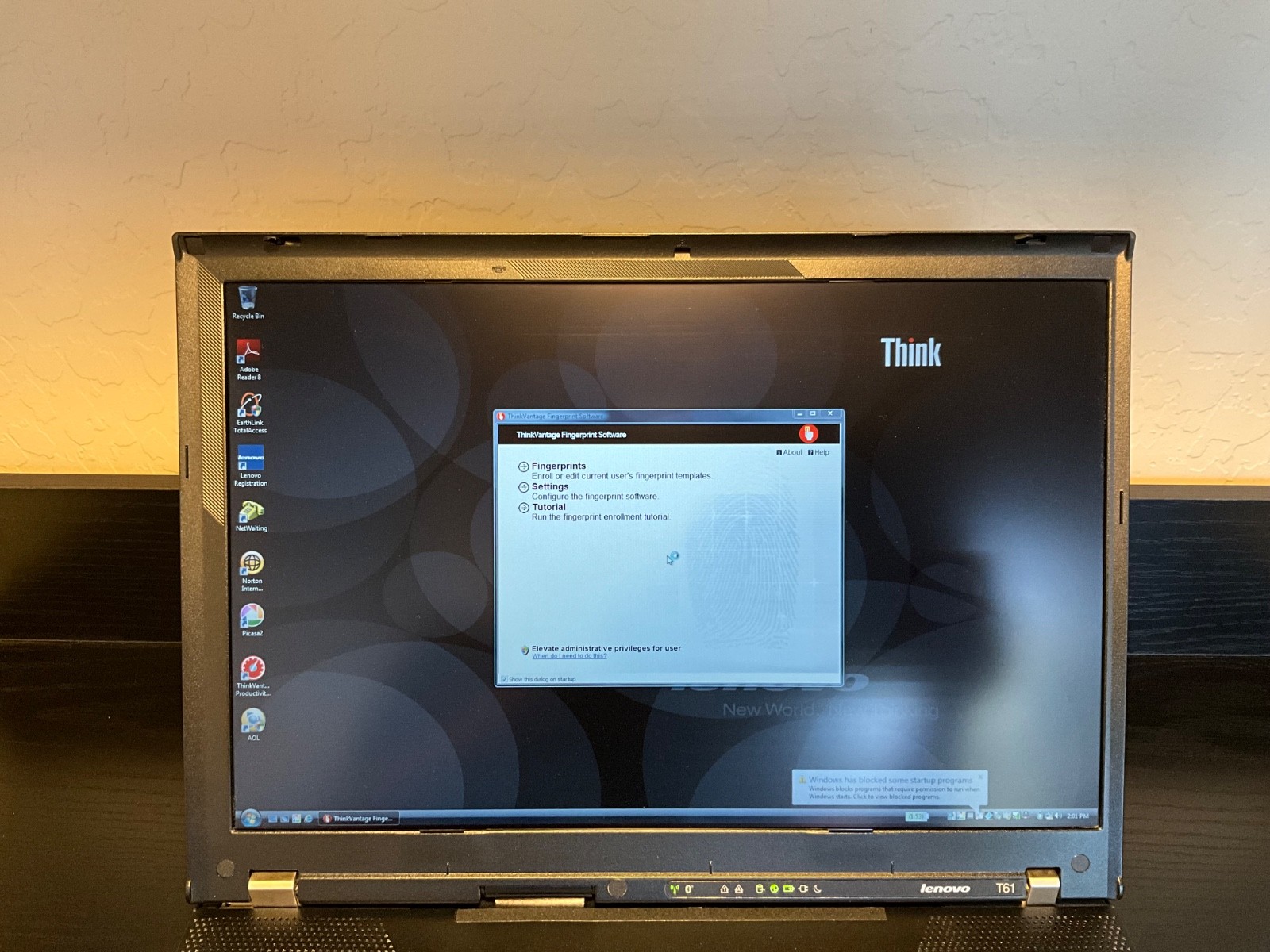 Lenovo ThinkPad T61 15 Inch Windows XP 4GB 256GB SSD Nvidia 140m Core 2 T7800