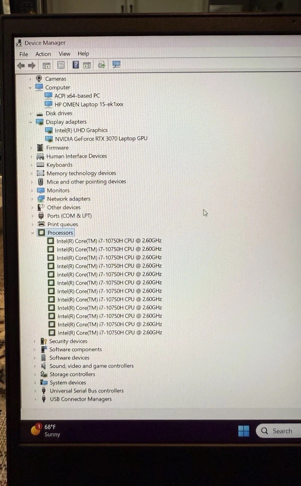HP OMEN 15.6″ Gaming Laptop (Intel i7 NVIDIA GeForce RTX 3070 512GB SSD 300hz)