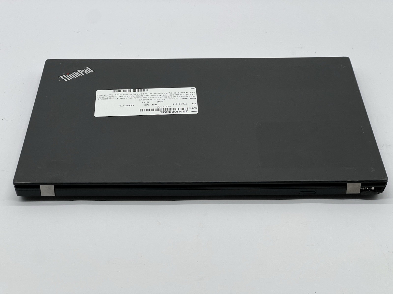 Lenovo ThinkPad T495, Ryzen 7 PRO 3700U, 2.3GHz, 16GB, 512GB NVMe-No OS/AC