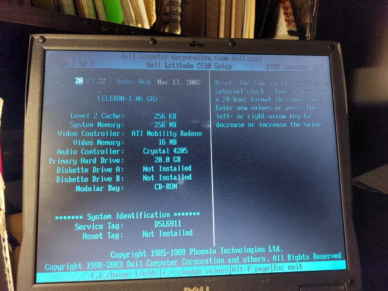 DELL LATITUDE C510 laptop Celeron 1.06Ghz 256MB RAM 20GB HD WIN XP TESTED