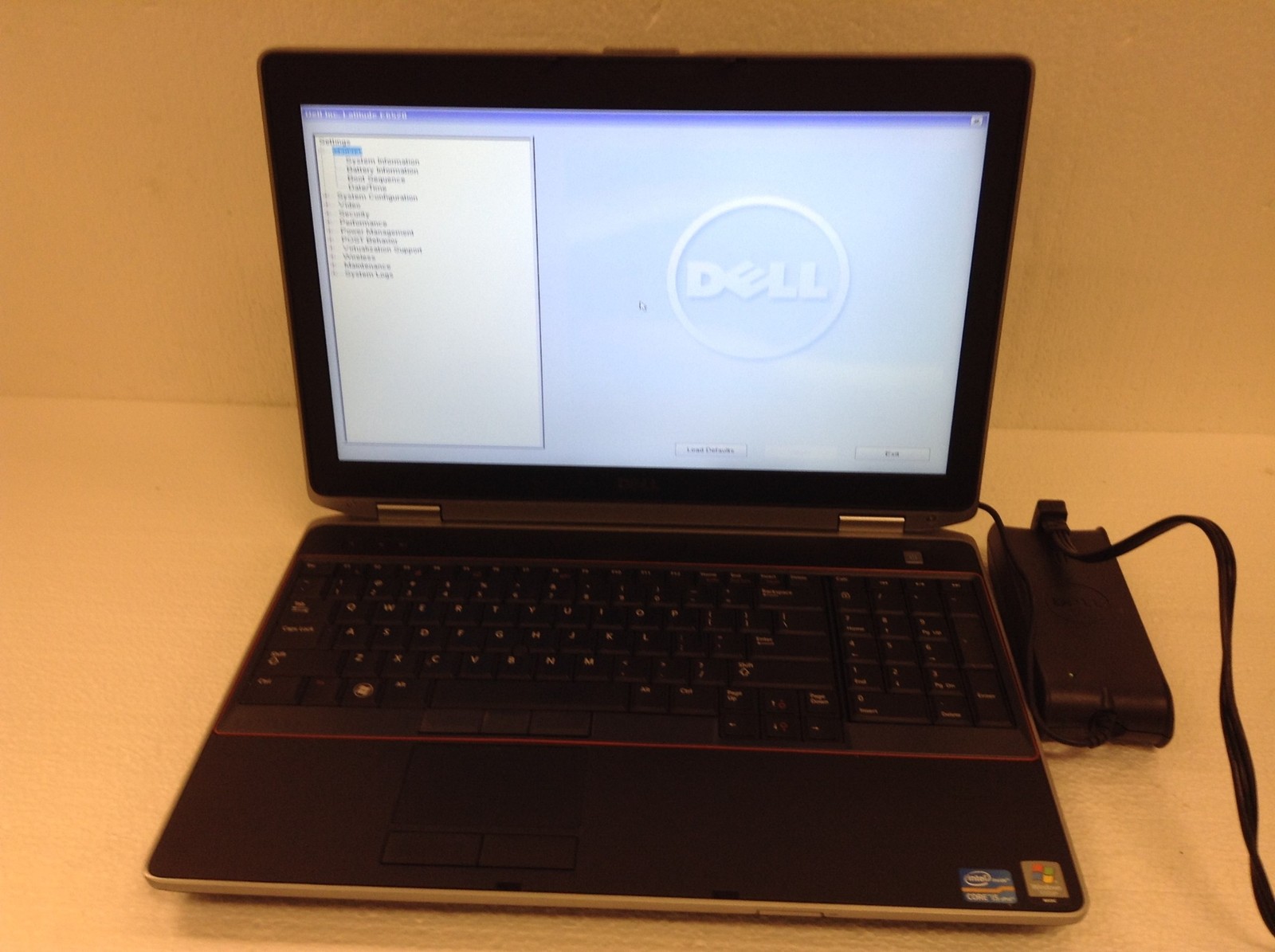 Dell Latitude E6520 i5 2.6GHz Laptop 4GB RAM DVD-RW Ac adapter No HD No Battery