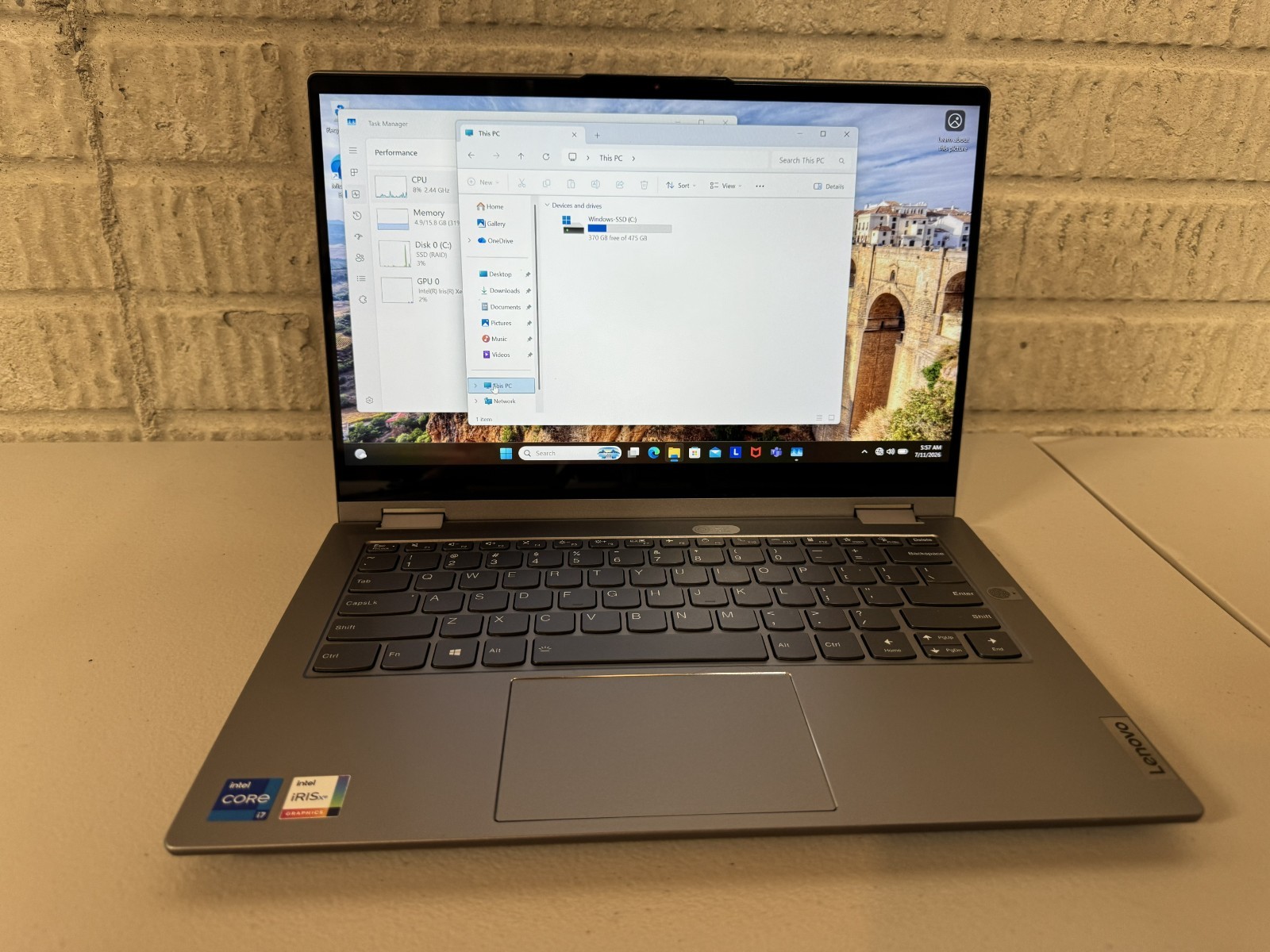 Lenovo Thinkbook 14s Yoga Intel i7-1165G7 @2.8ghz Win 11 PRO 240GB 16gbRAM