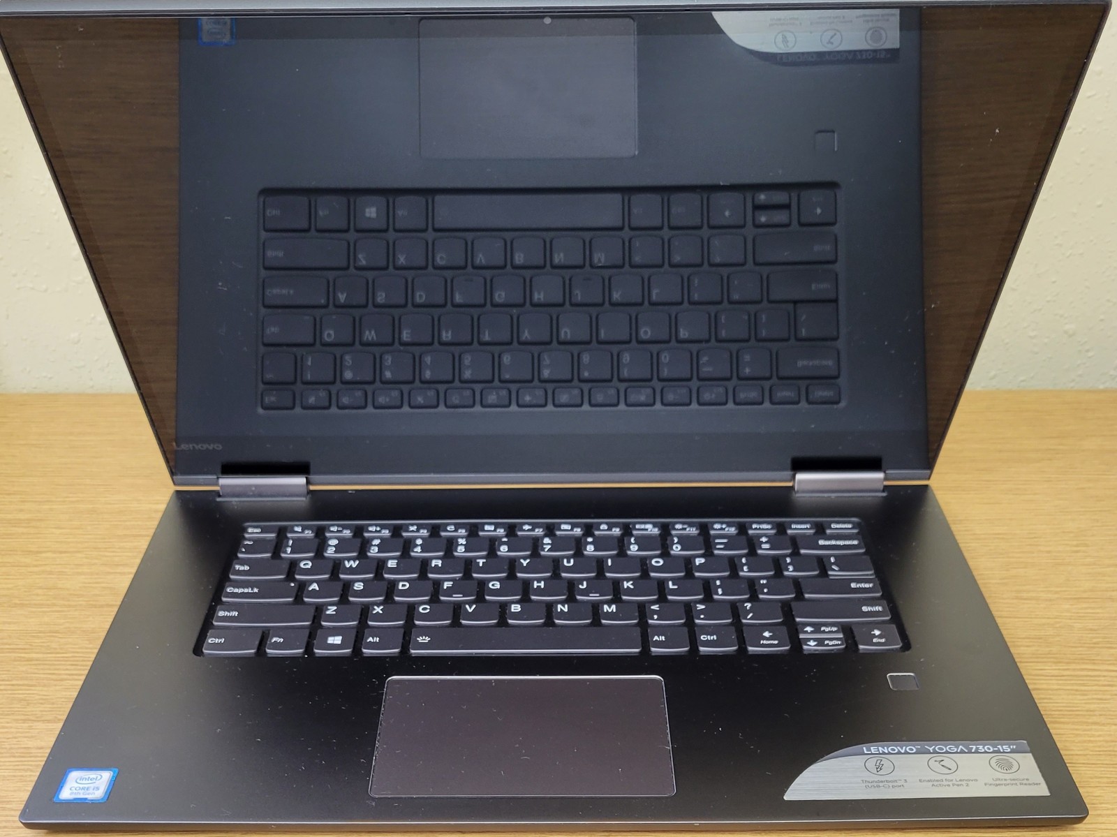 Lenovo Yoga 730-15ikb i5-8250U 1.60GHz 8GB 256GB NVMe 360 Touch No OS/HDD