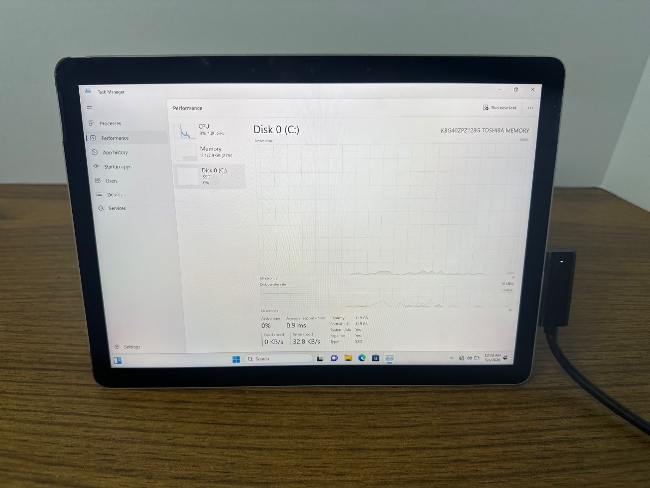 Microsoft Surface Go 2 | 10.5’| Pentium 4425Y | 8GB | 128GB SSD | *BAD BATT*
