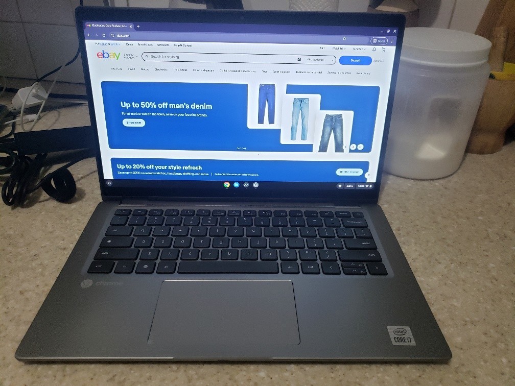 14″ DELL LATITUDE 7410 CORE i7-10610U 1.80 GHZ 128GB SSD 16GB RAM CHROMEOS