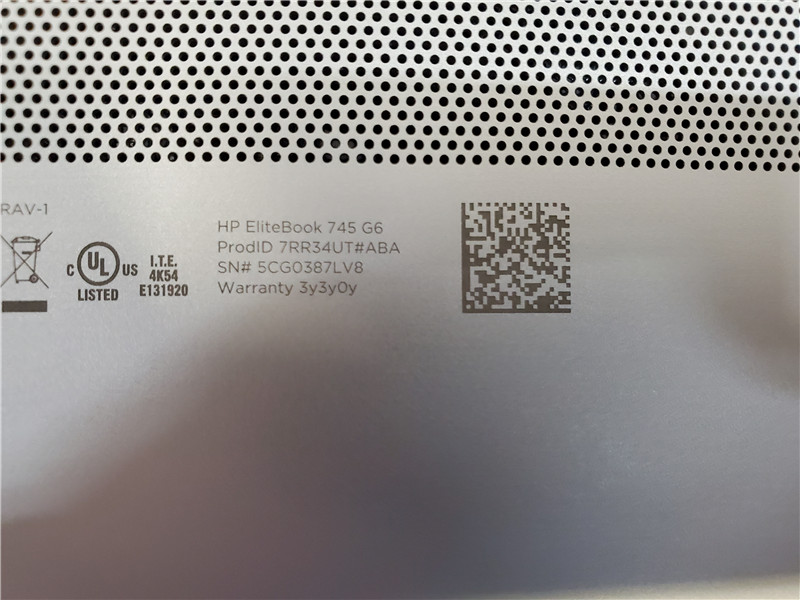HP EliteBook 745 G6 Laptop Ryzen 5 Pro 3500U 8GB 512GB SSD Win 10 COA Grade C