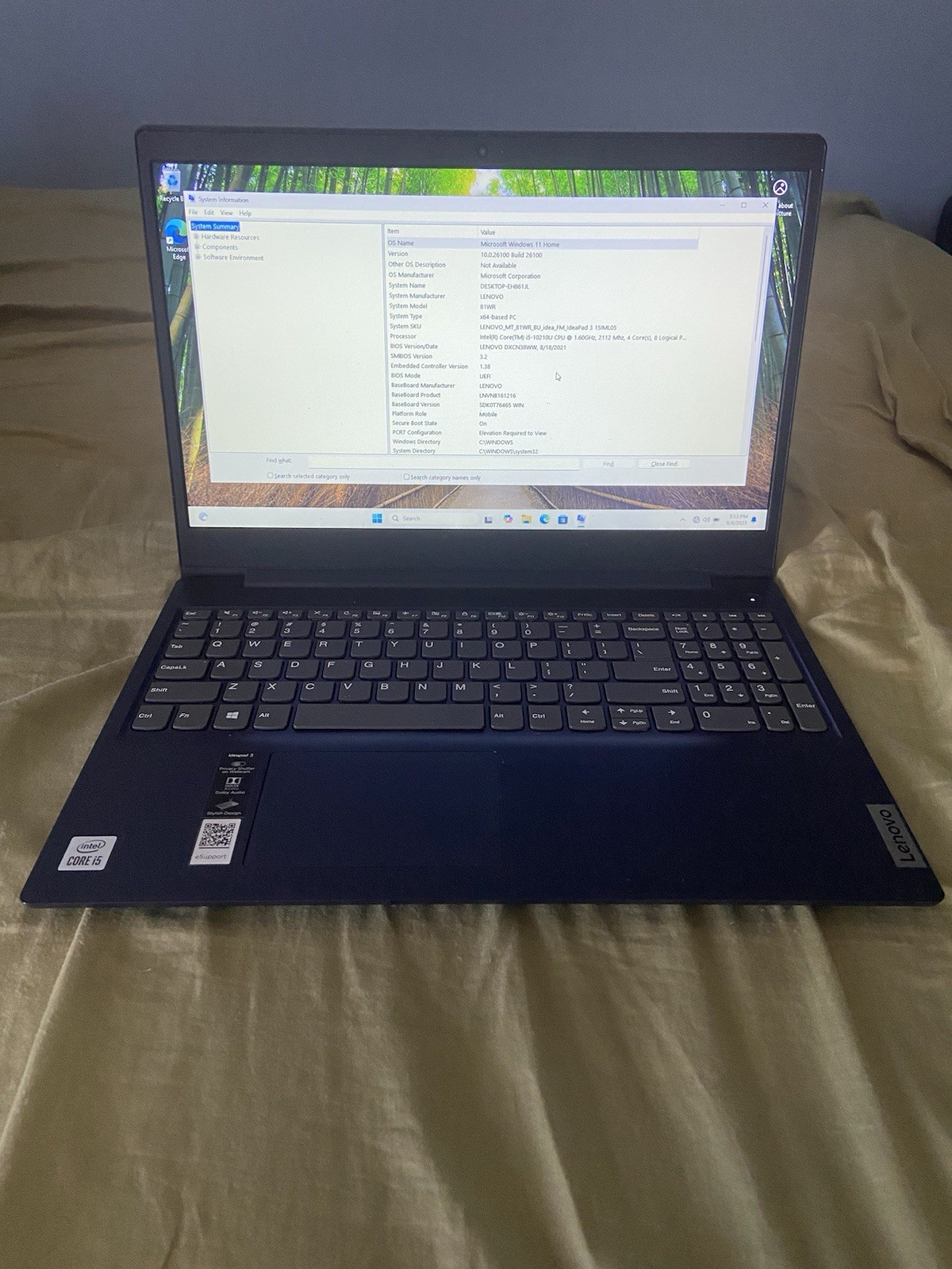 Lenovo IdeaPad 3 15IML05 | 15.6” touchscreen | 512 GB SSD | 12 GB RAM | W11 Home