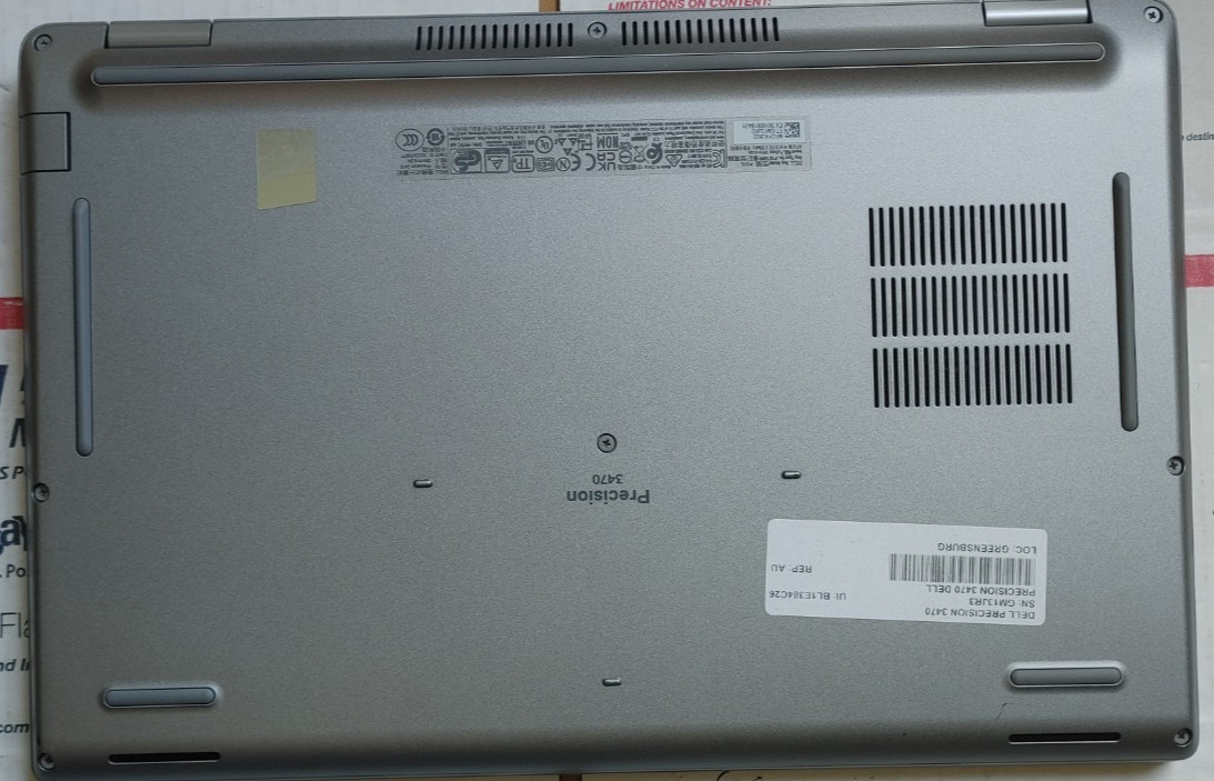 Dell Precision 3470 Intel Core i5-1250p 12th Gen Laptop parts repair 1080p