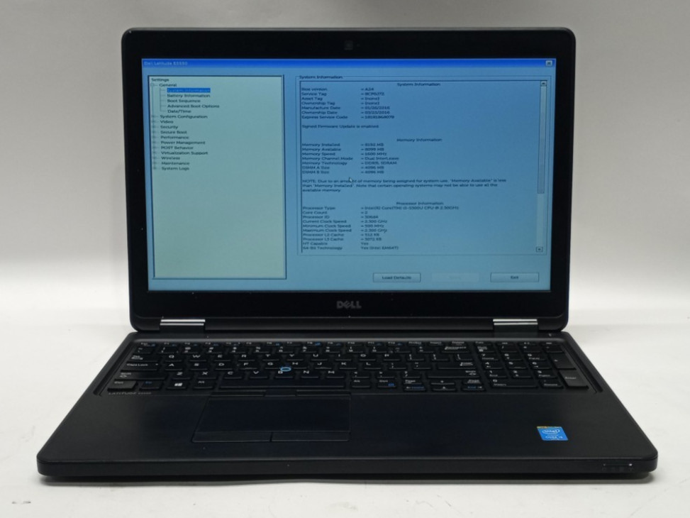 Dell Latitude E5550 15.6″HD i5-5300U VPRO@2.30GHz 8GB RAM NO HDD/NO OS WH934!